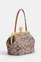 Akcesoria Coach torebka Kisslock Frame Bag CCC53 beżowy