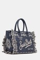 MC2 Saint Barth torebka shopper damska bawełniana VANI0029 niebieski AA00