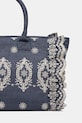 Akcesoria MC2 Saint Barth torebka shopper damska bawełniana VANI0029 niebieski