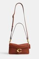 Akcesoria Coach torebka crossbody damska skórzana Tabby 26 in Soft Grain Leather CCX04 pomarańczowy