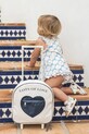 That's mine valigia bambino Tris stampa all-over bianco 1548111