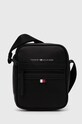 Шкіряна сумка Tommy Hilfiger синтетичний чорний AM0AM09504