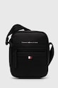 Tommy Hilfiger pochette in pelle semplice nero AM0AM09504