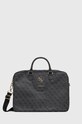 Torba za laptop Guess imitacija zrnate kože siva GUCB15G4GFGR