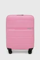 różowy American Tourister walizka Unisex