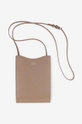 brown A.P.C. leather pouch Neck Pouch Jamie PXB Unisex