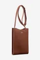 A.P.C. leather pouch Neck Pouch Jamie PXB  100% Natural leather