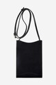 A.P.C. borsetă de piele Neck Pouch Jamie PXB PXBMW.F63412 negru AA00