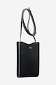 Accesorii A.P.C. borsetă de piele Neck Pouch Jamie PXB PXBMW.F63412 negru