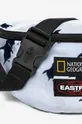 blue Eastpak waist pack x National Geographic