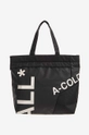 czarny A-COLD-WALL* torba Typographic Ripstop Tote Unisex