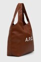Taška A.P.C. Ninon Tote PUAAT.M61565 hnědá SS25