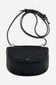 A.P.C. torebka skórzana Geneve Mini skóra licowa czarny PXAWV.F61415