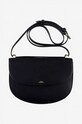 A.P.C. torebka Sac Geneve PXAWV-F61161 BLACK skóra licowa czarny PXAWV.F61161