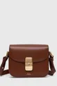 brown A.P.C. leather handbag Sac Grace Mini PXBMW-F61515 BLACK Women’s