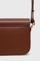 Kožená kabelka A.P.C. A.P.C. Sac Grace Mini PXBMW-F61515 BLACK Základná látka: 100 % Hovädzia koža Podšívka: 100 % Bavlna