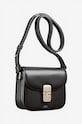 A.P.C. poșetă de piele A.P.C. Sac Grace Mini negru PXBMW.F61515