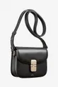black A.P.C. leather handbag Sac Grace Mini PXBMW-F61515 BLACK