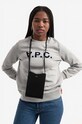 Kožená taška A.P.C. PXBMW.H63043