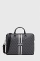 Torba za laptop Guess Torba na laptopa imitacija zrnate kože siva GUCB15P4RPSK