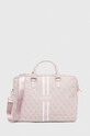 Torba za laptop Guess Torba na laptopa imitacija zrnate kože roza GUCB15P4RPSP