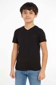 Tommy Hilfiger - T-shirt dziecięcy 74-176 cm bawełna czarny KB0KB04142