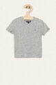 Tommy Hilfiger - T-shirt dziecięcy 74-176 cm bawełna szary KB0KB04142