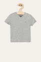 Tommy Hilfiger - T-shirt dziecięcy 74-176 cm bawełna szary KB0KB04142