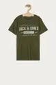 zelená Jack & Jones - Detské tričko 128-176 cm Chlapčenský
