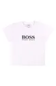 biały Boss - T-shirt dziecięcy 62-98 cm J05P07 Chłopięcy