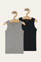 Name it - Top 86-104 cm (2-pack) z elastanem szary 13163572
