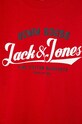 Chłopiec Jack & Jones - T-shirt dziecięcy 128-176 cm 12173882 czerwony