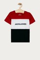 Jack & Jones - T-shirt dziecięcy 128-176 cm nadruk czerwony 12174282