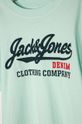 Jack & Jones - Detské tričko 128-140 cm svetlá tyrkysová