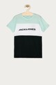Jack & Jones - T-shirt dziecięcy 128-176 cm nadruk turkusowy 12174282.