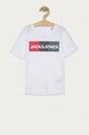 Jack & Jones - Dětské tričko 128-176 cm kulatý bílá 12152730.