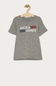 Jack & Jones - T-shirt dziecięcy 128-176 cm nadruk szary 12152730.