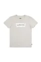 бежевий Дитяча бавовняна футболка Levi's Для хлопчиків