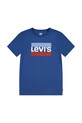 Levi's tricou copii print albastru 8E8568.NOS.B