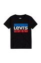 Levi's T-shirt dziecięcy nadruk czarny 8E8568.NOS.B