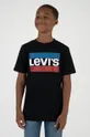 czarny Levi's T-shirt dziecięcy Chłopięcy