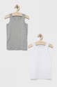 United Colors of Benetton top dziecięcy (2-pack) z elastanem szary 3MC10H014.G.CONTINUATIV