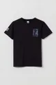 μαύρο Παιδικό βαμβακερό μπλουζάκι OVS Για αγόρια