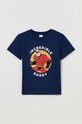OVS tricou de bumbac pentru copii print bleumarin 1449293.BOY.3.10YEARS.O