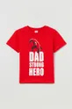 κόκκινο Παιδικό βαμβακερό μπλουζάκι OVS Για αγόρια