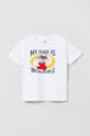 alb OVS tricou de bumbac pentru copii De băieți