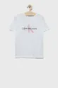bela Otroški bombažen t-shirt Calvin Klein Jeans Fantovski