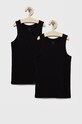Name it top dziecięcy (2-pack) bawełna czarny 13208843.Black