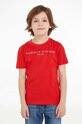 Детская хлопковая футболка Tommy Hilfiger хлопок красный KS0KS00210