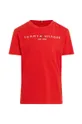 Παιδικό βαμβακερό μπλουζάκι Tommy Hilfiger κόκκινο